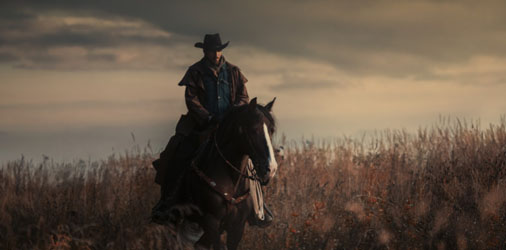 Cowboy on Horseback